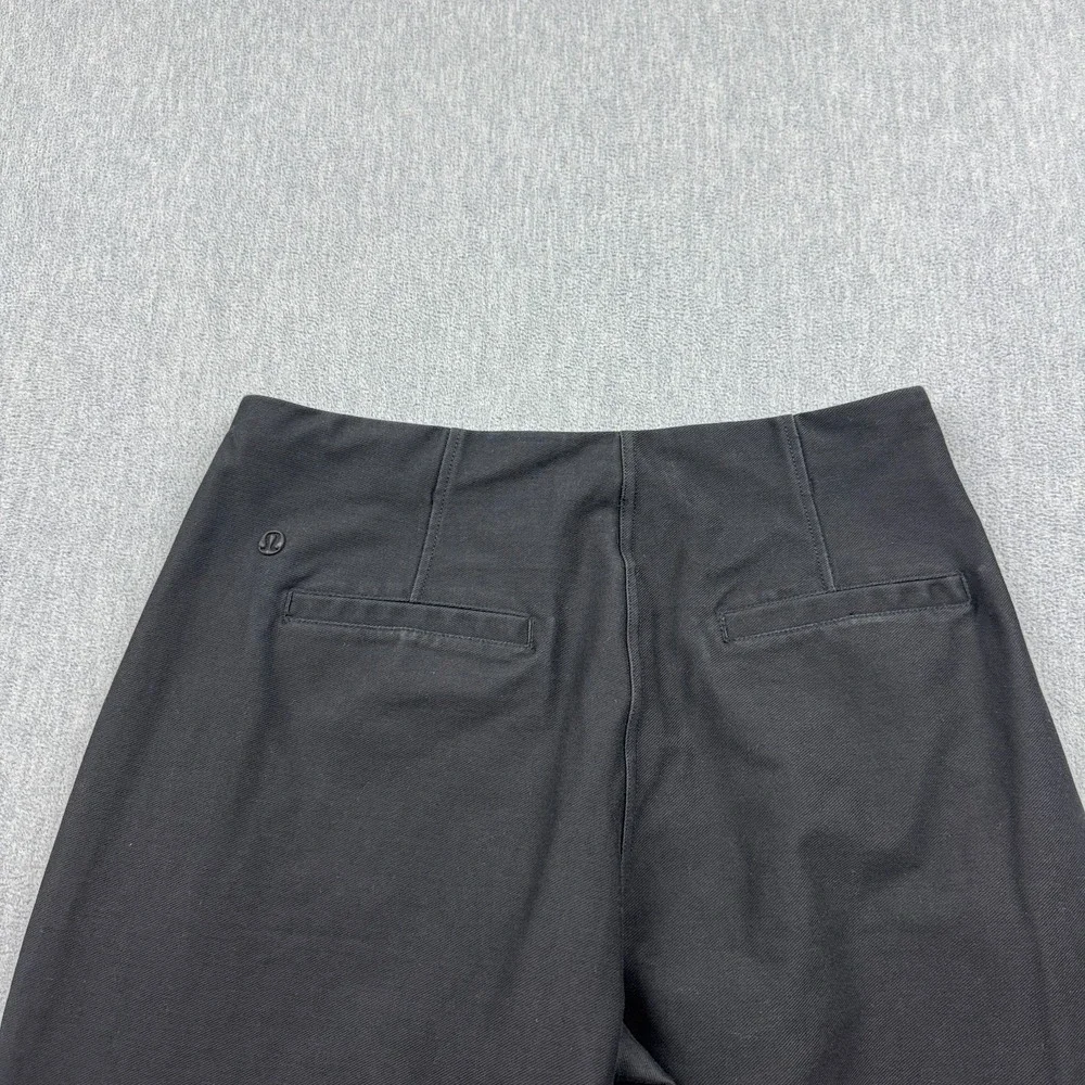 Lululemon Pants Women 6 Black Utilitech Relaxed Mid-Rise Trouser 7/8 Zip Pockets